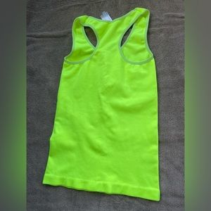 Neon Green Tank Top. Size S